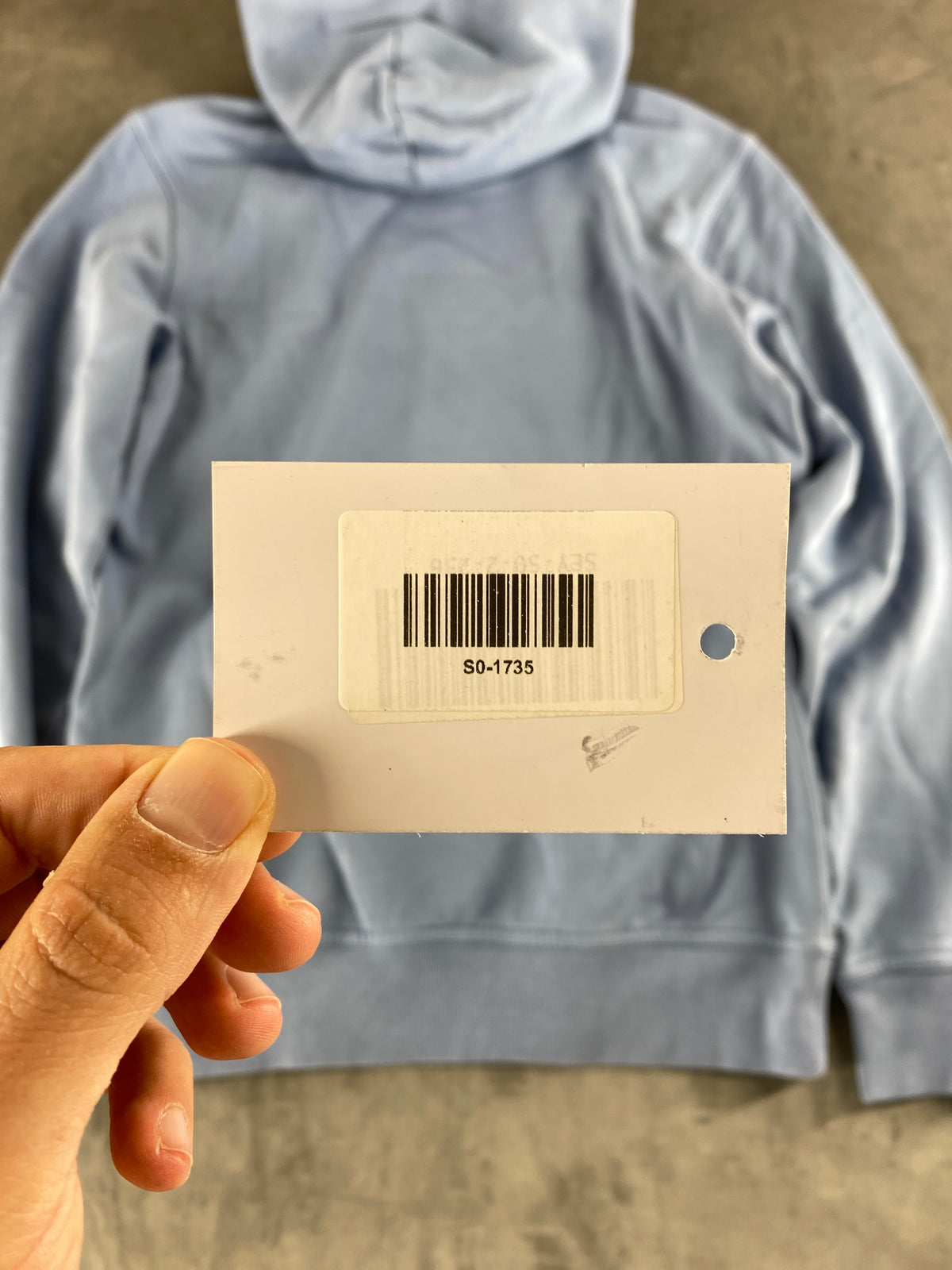 Felpa con cappuccio Champion Reverse Weave azzurra vintage – Uomo Taglia S