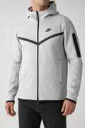 Felpa Nike Tech Fleece full zip grigia vintage – Uomo Taglia S