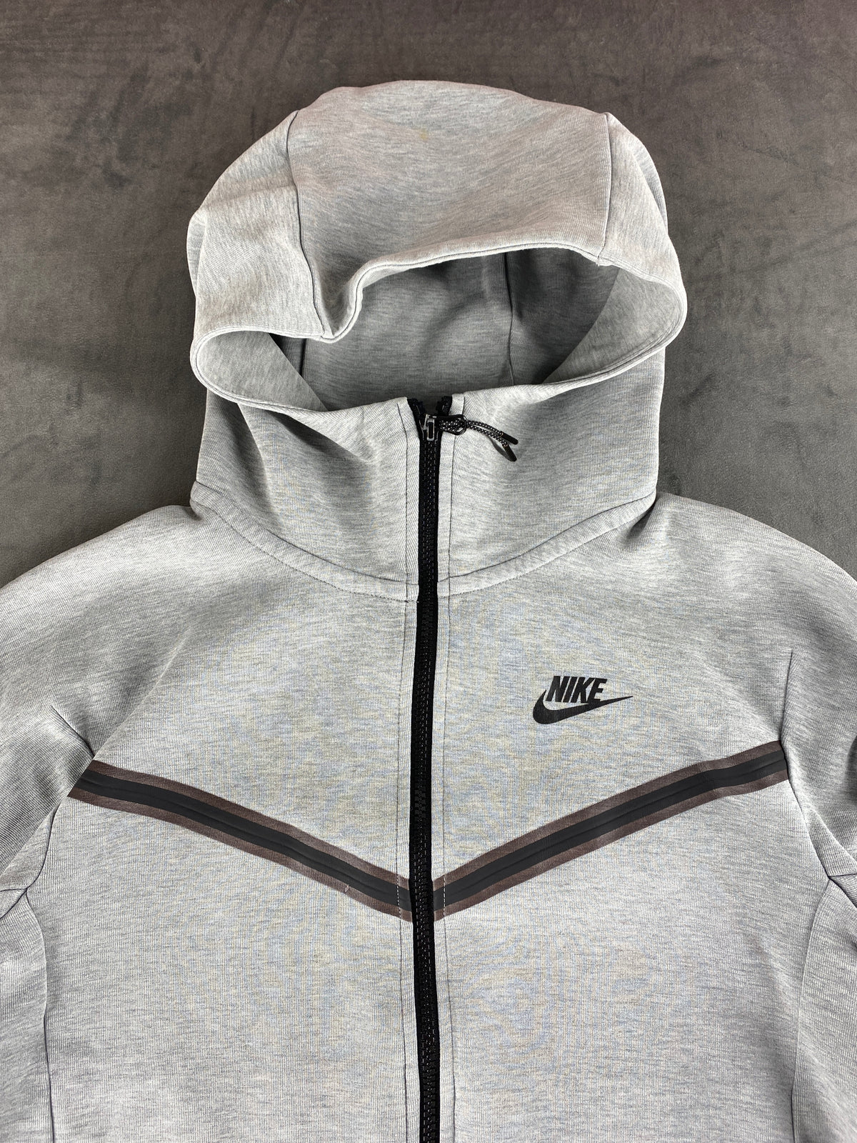 Felpa Nike Tech Fleece full zip grigia vintage – Uomo Taglia S