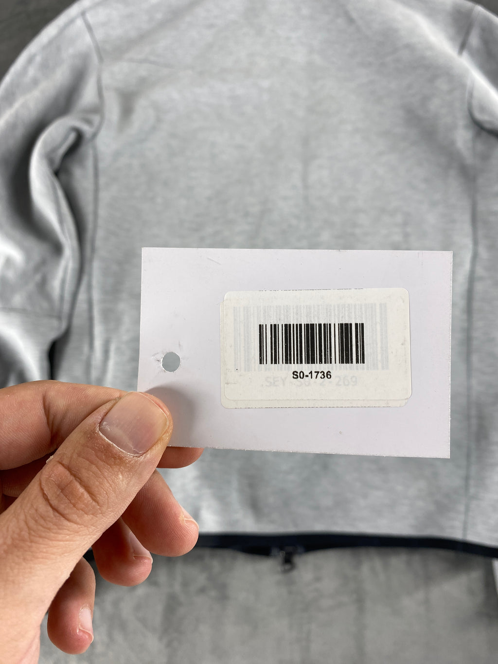 Felpa Nike Tech Fleece full zip grigia vintage – Uomo Taglia S