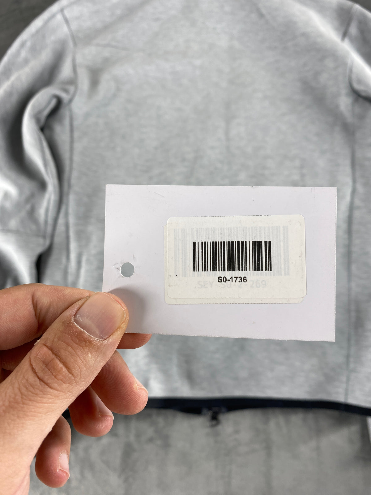 Felpa Nike Tech Fleece full zip grigia vintage – Uomo Taglia S