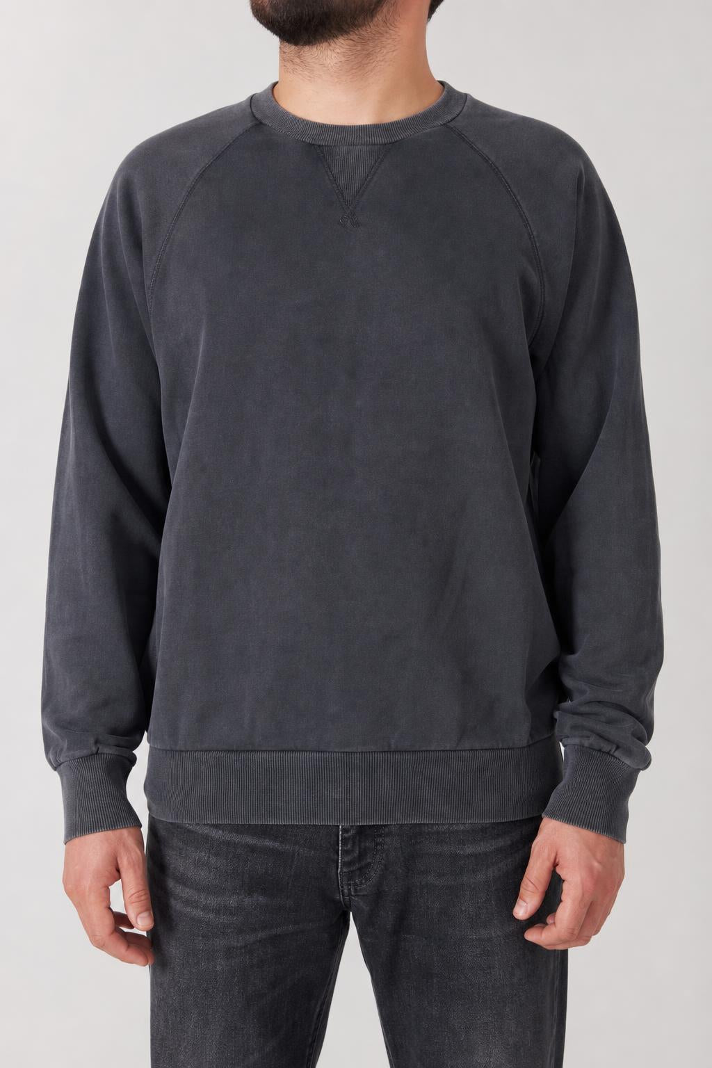 Felpa girocollo Y-3 Yohji Yamamoto nera vintage – Uomo Taglia L