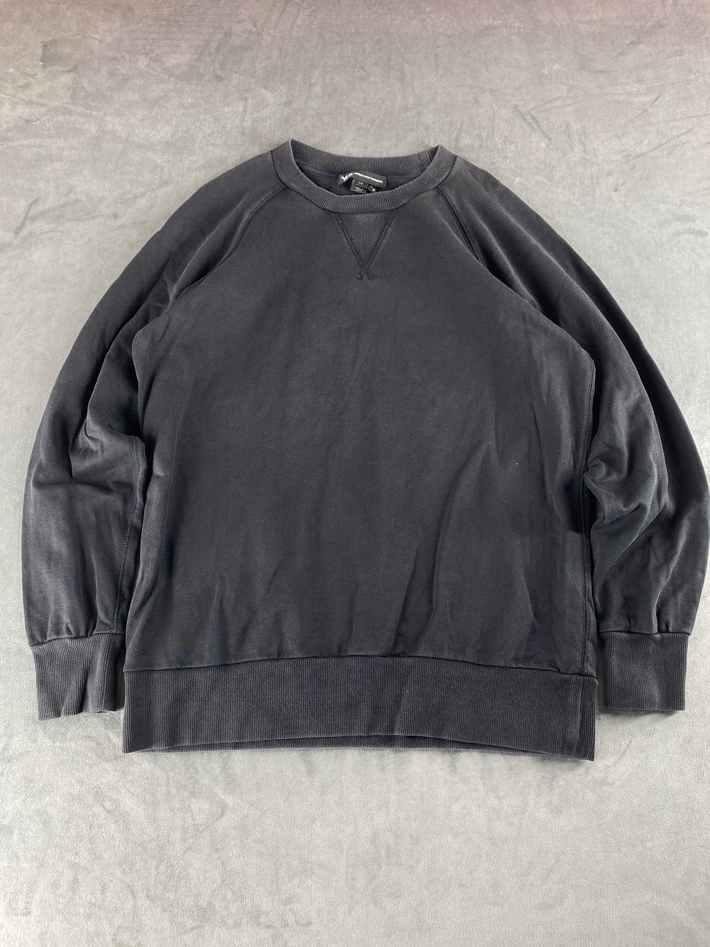 Felpa girocollo Y-3 Yohji Yamamoto nera vintage – Uomo Taglia L