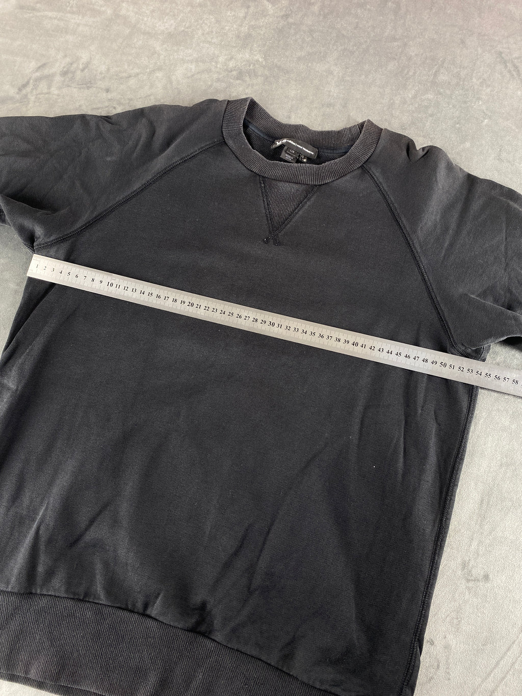 Felpa girocollo Y-3 Yohji Yamamoto nera vintage – Uomo Taglia L