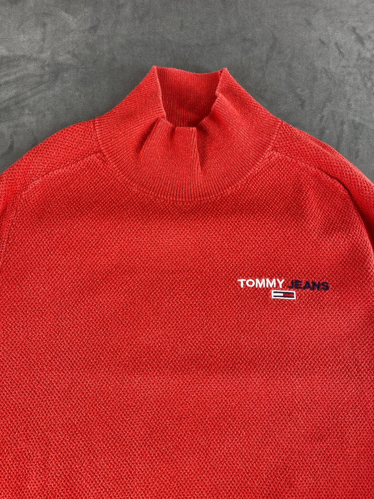 Maglione lupetto Tommy Jeans rosso vintage – Uomo Taglia M