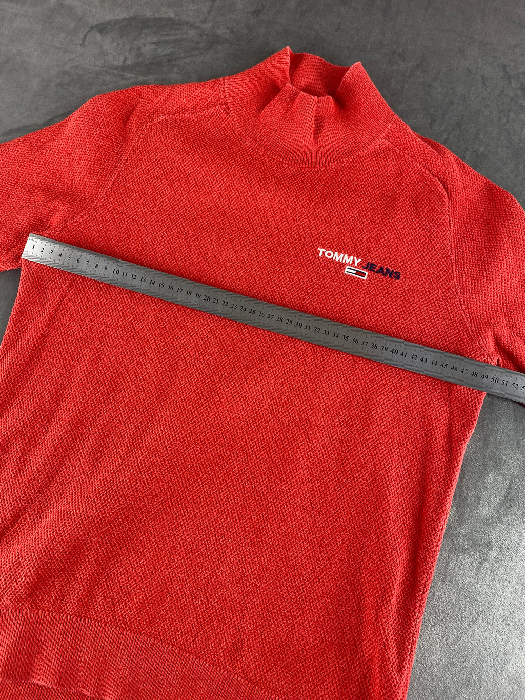 Maglione lupetto Tommy Jeans rosso vintage – Uomo Taglia M
