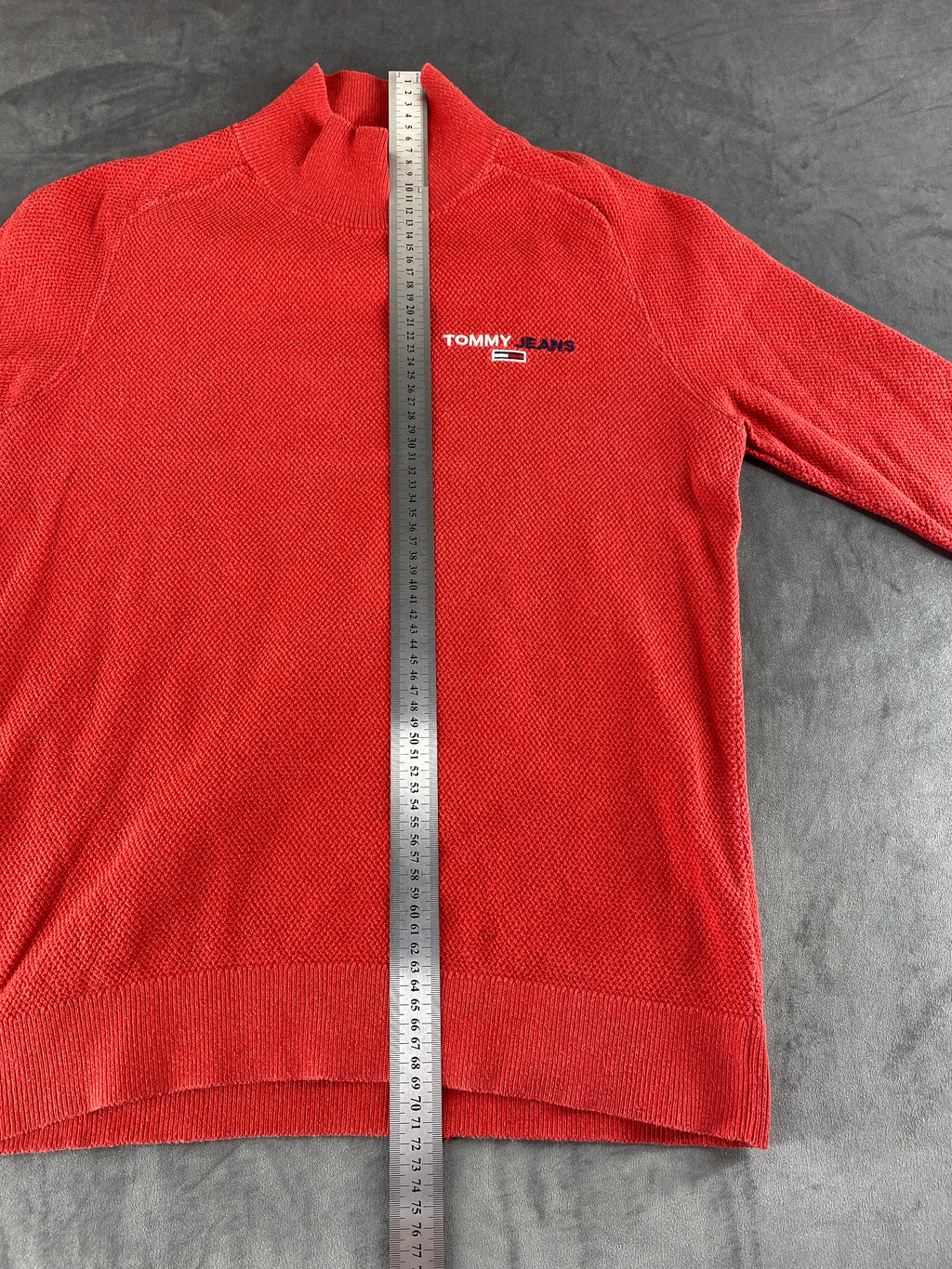 Maglione lupetto Tommy Jeans rosso vintage – Uomo Taglia M