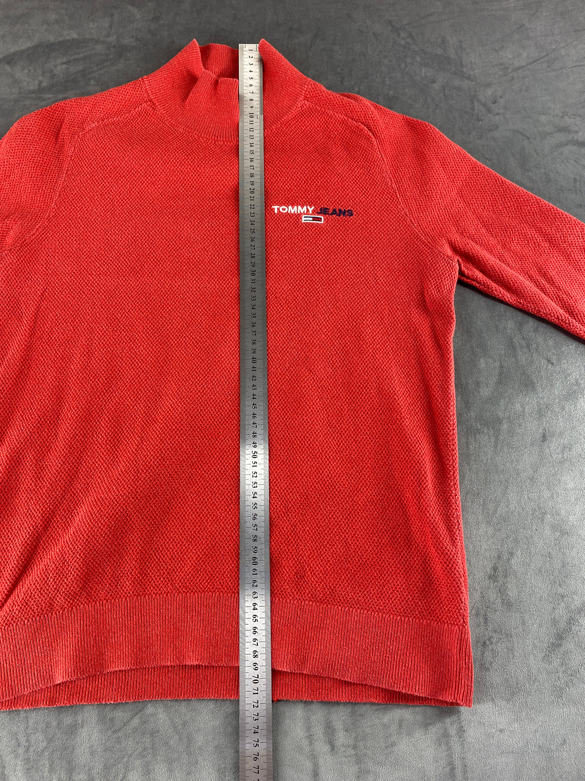 Maglione lupetto Tommy Jeans rosso vintage – Uomo Taglia M