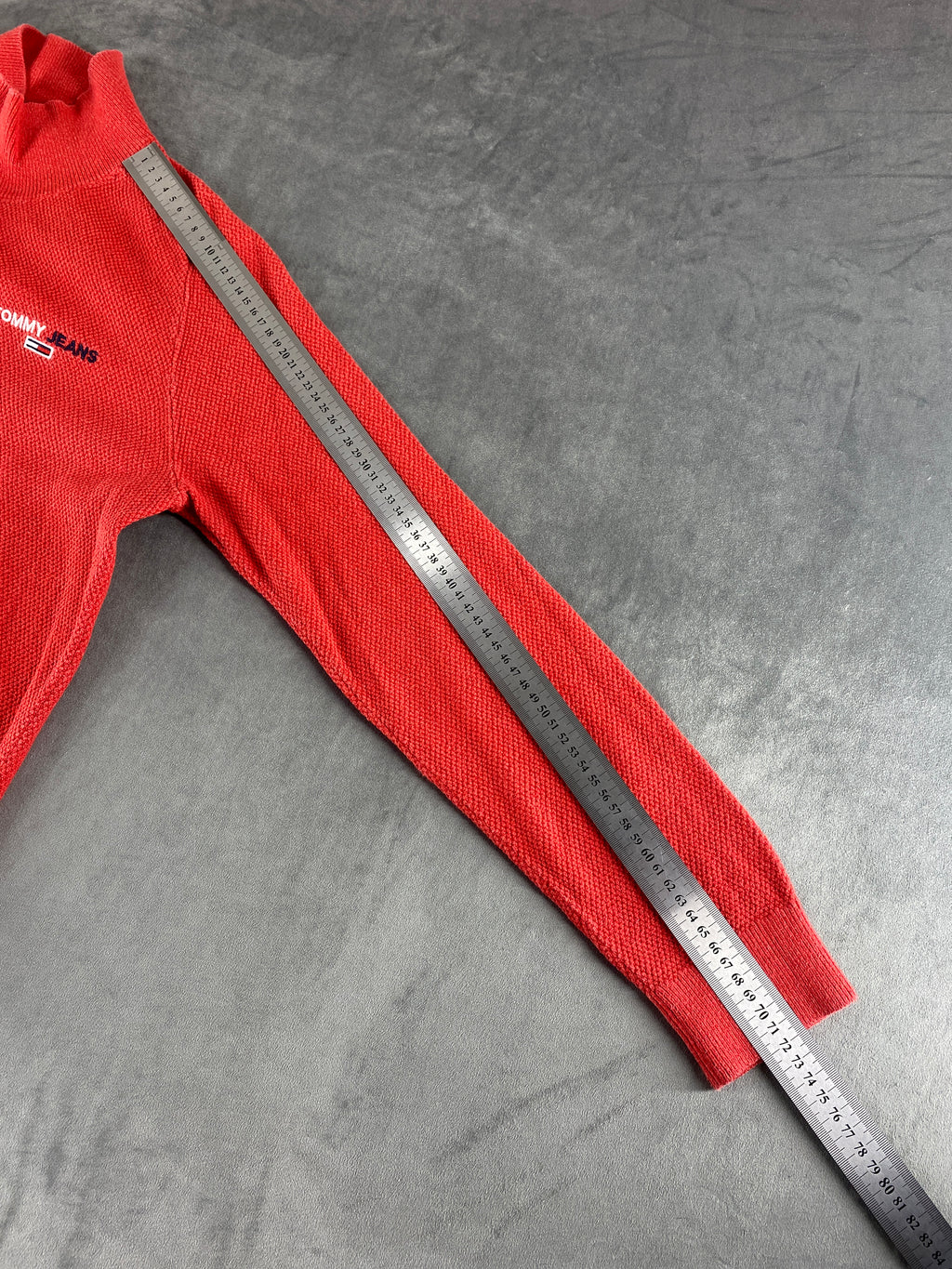 Maglione lupetto Tommy Jeans rosso vintage – Uomo Taglia M