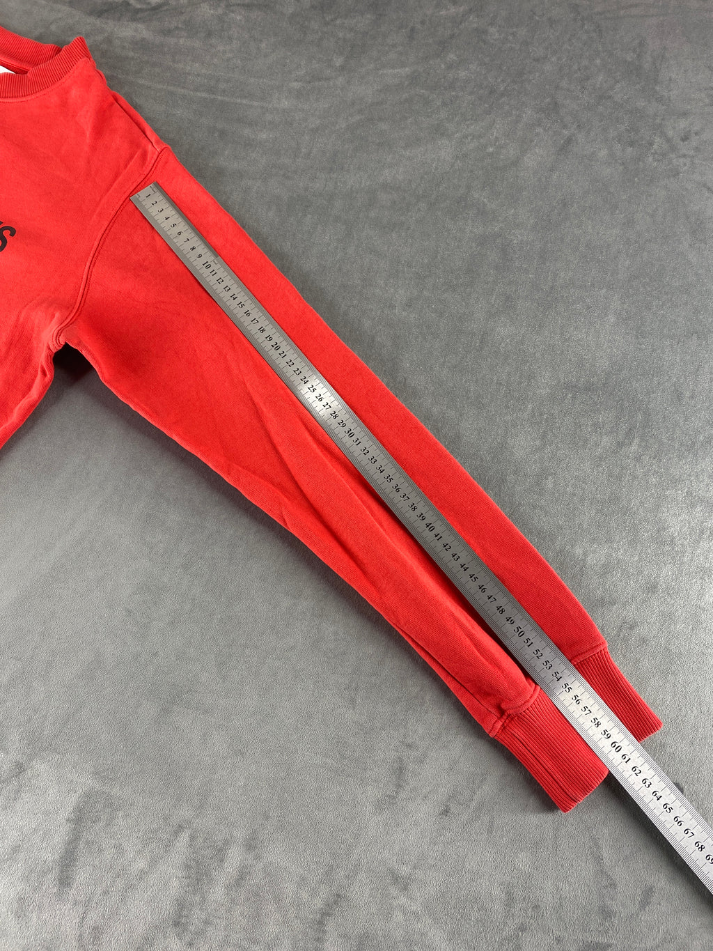 Felpa girocollo Calvin Klein Jeans rossa vintage – Donna Taglia M