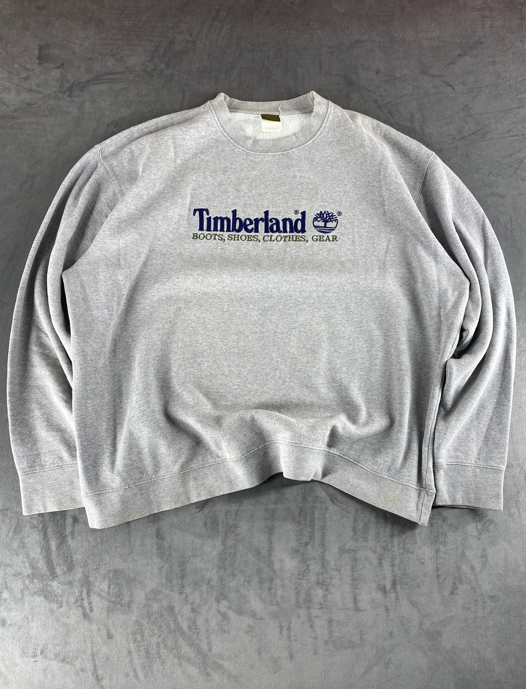 Felpa girocollo Timberland grigia vintage – Uomo Taglia XL