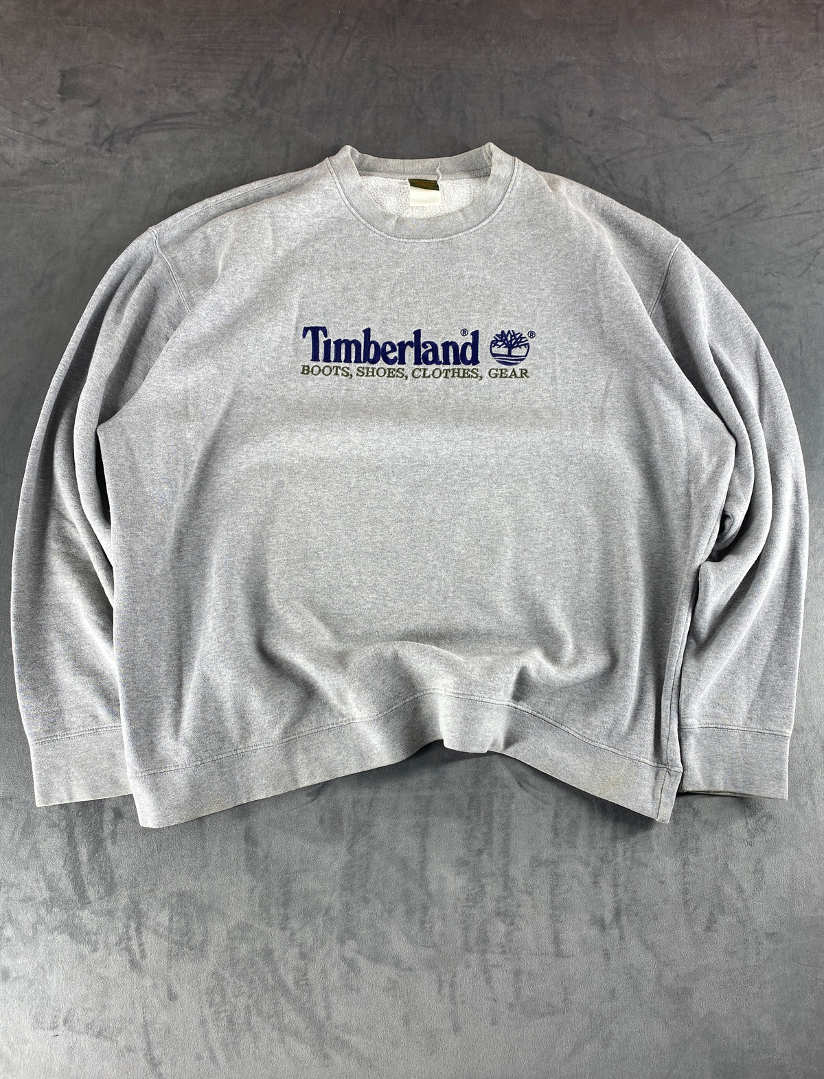 Felpa girocollo Timberland grigia vintage – Uomo Taglia XL