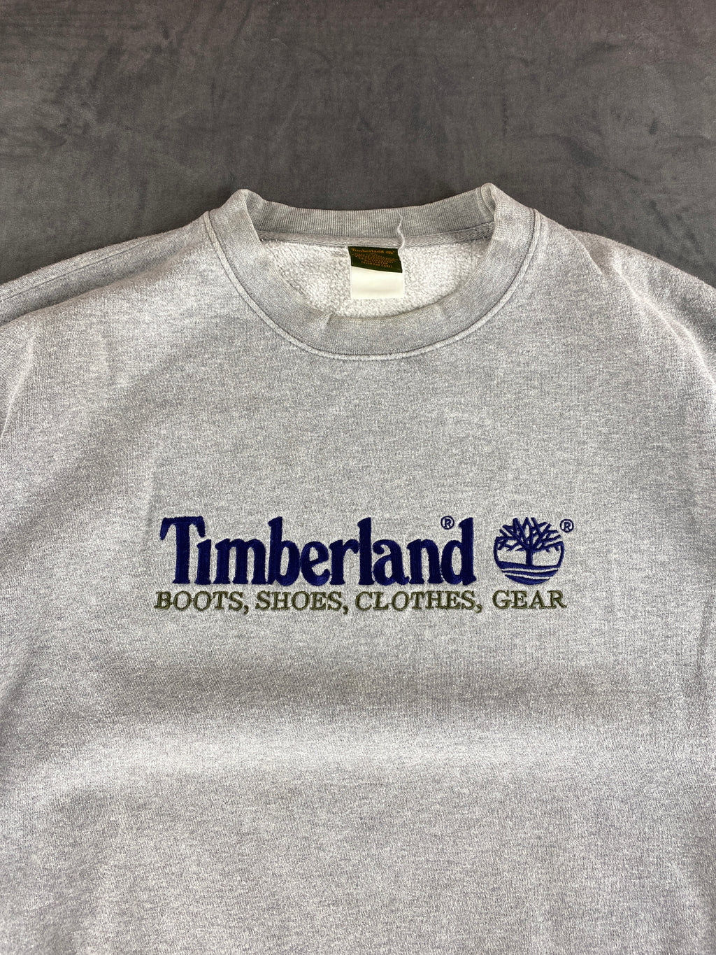 Felpa girocollo Timberland grigia vintage – Uomo Taglia XL