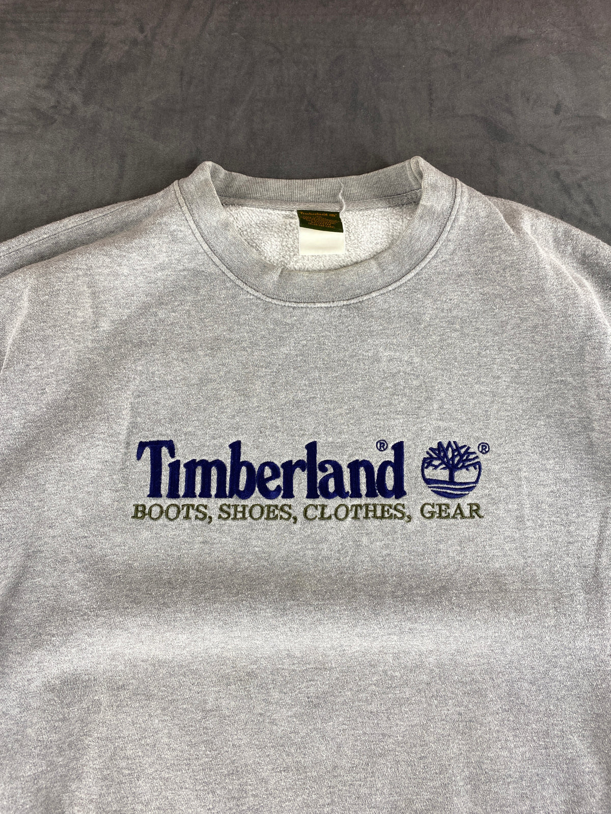 Felpa girocollo Timberland grigia vintage – Uomo Taglia XL