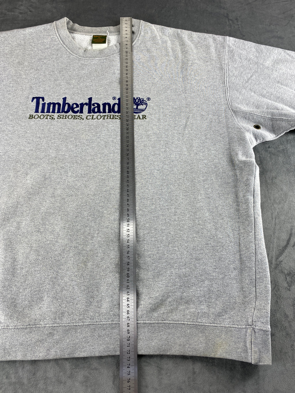 Felpa girocollo Timberland grigia vintage – Uomo Taglia XL