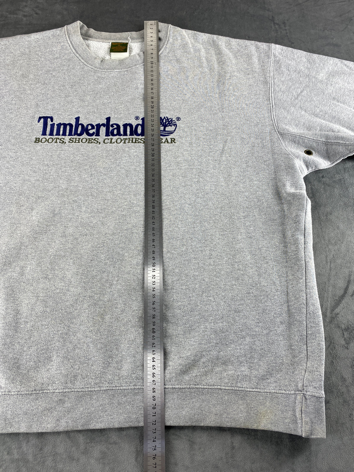 Felpa girocollo Timberland grigia vintage – Uomo Taglia XL