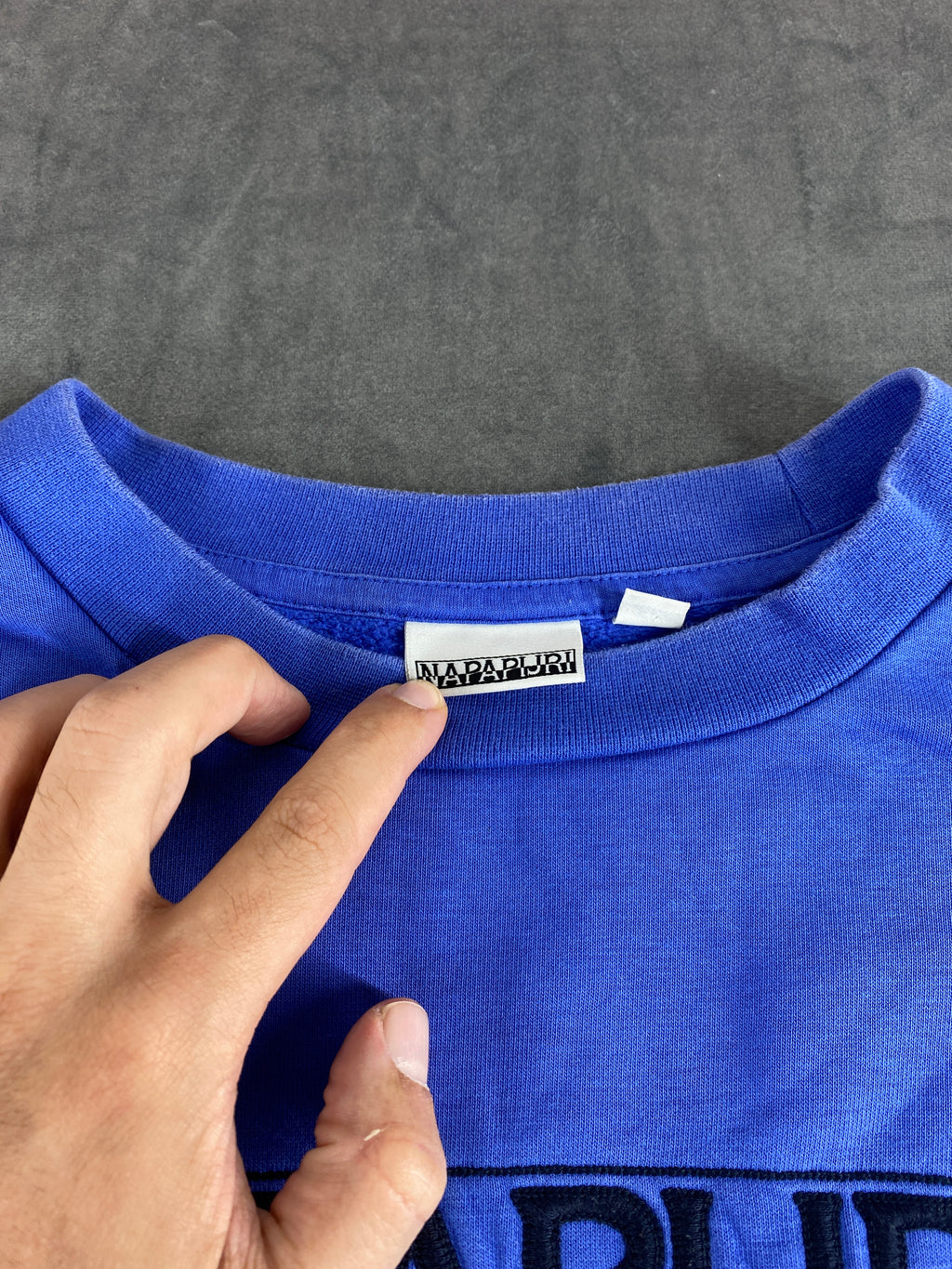 Felpa girocollo Napapijri blu royal vintage – Donna Taglia L