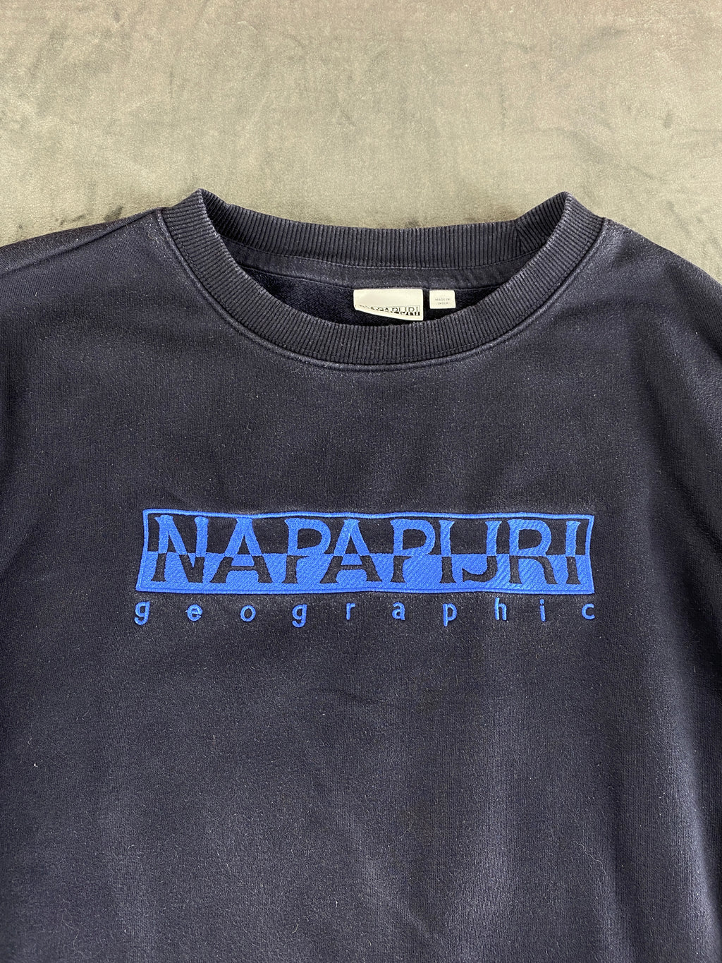Felpa girocollo Napapijri blu navy vintage – Donna Taglia L