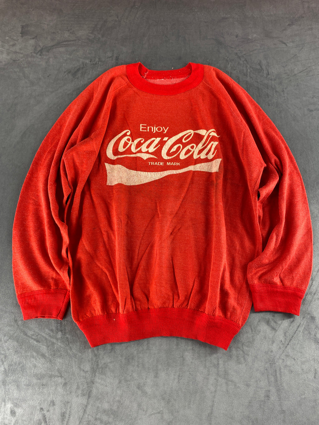 Felpa girocollo Coca-Cola rossa vintage – Uomo Taglia L