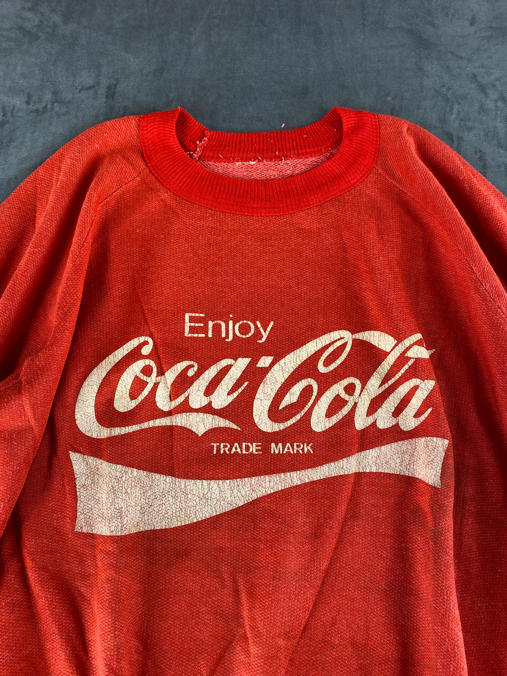 Felpa girocollo Coca-Cola rossa vintage – Uomo Taglia L