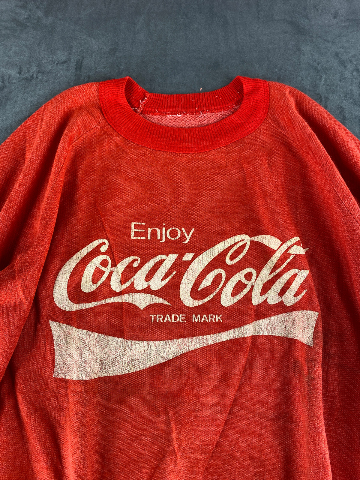 Felpa girocollo Coca-Cola rossa vintage – Uomo Taglia L