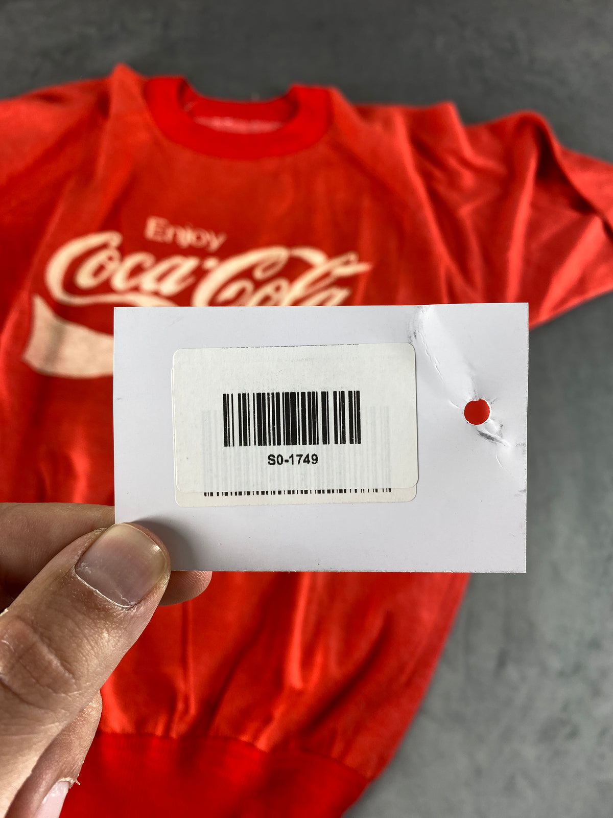 Felpa girocollo Coca-Cola rossa vintage – Uomo Taglia L