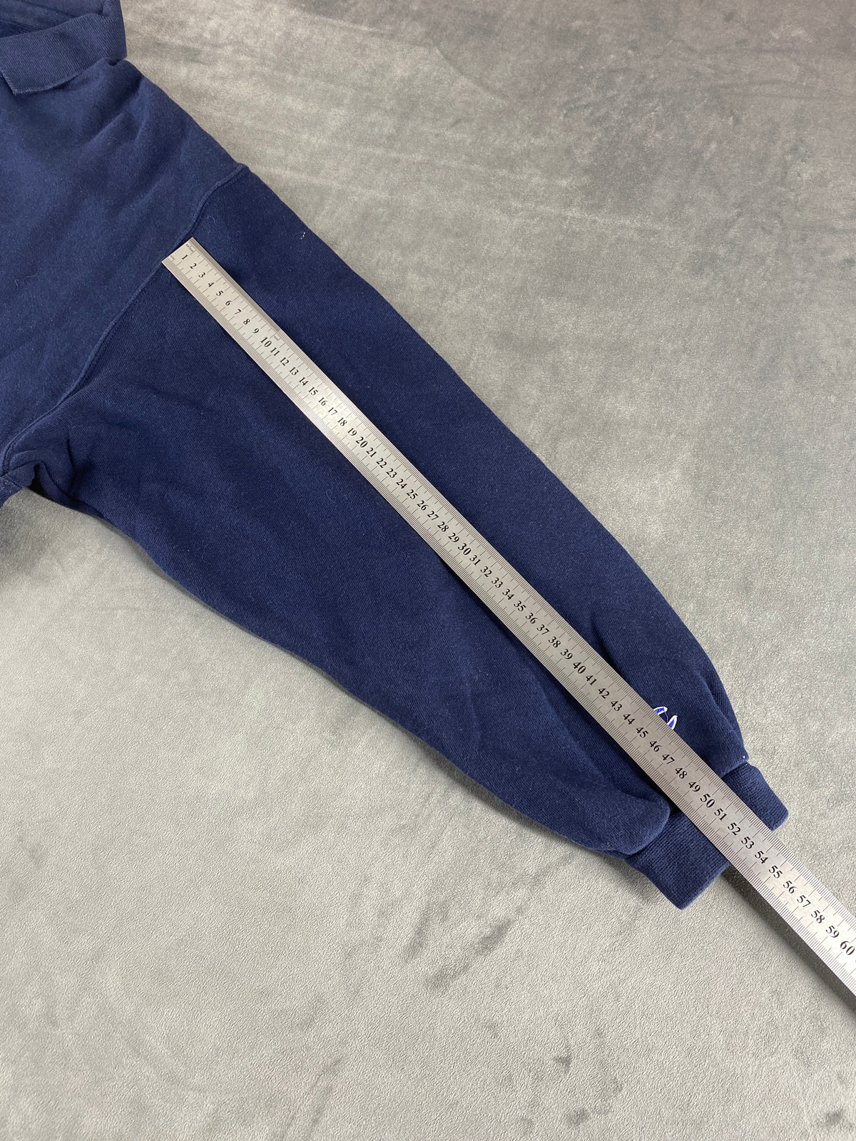 Felpa colletto polo Champion blu navy vintage – Uomo Taglia L