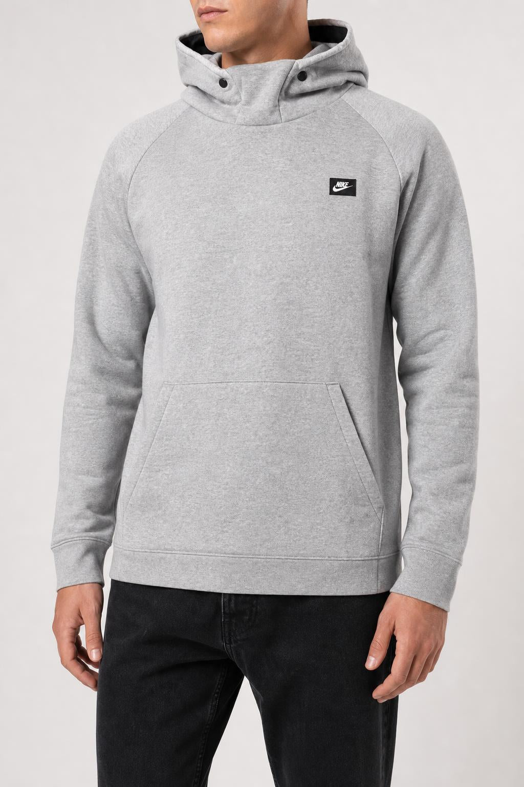 Felpa con cappuccio Nike grigia collo alto vintage – Uomo Taglia M