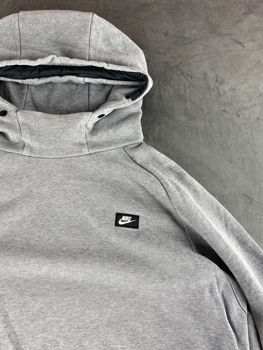 Felpa con cappuccio Nike grigia collo alto vintage – Uomo Taglia M