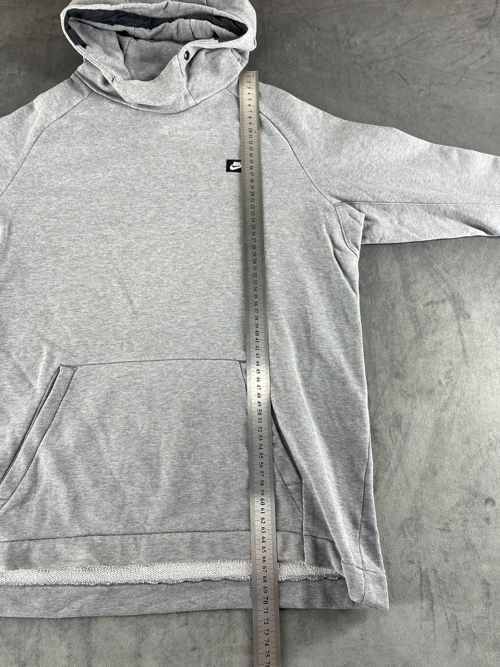 Felpa con cappuccio Nike grigia collo alto vintage – Uomo Taglia M