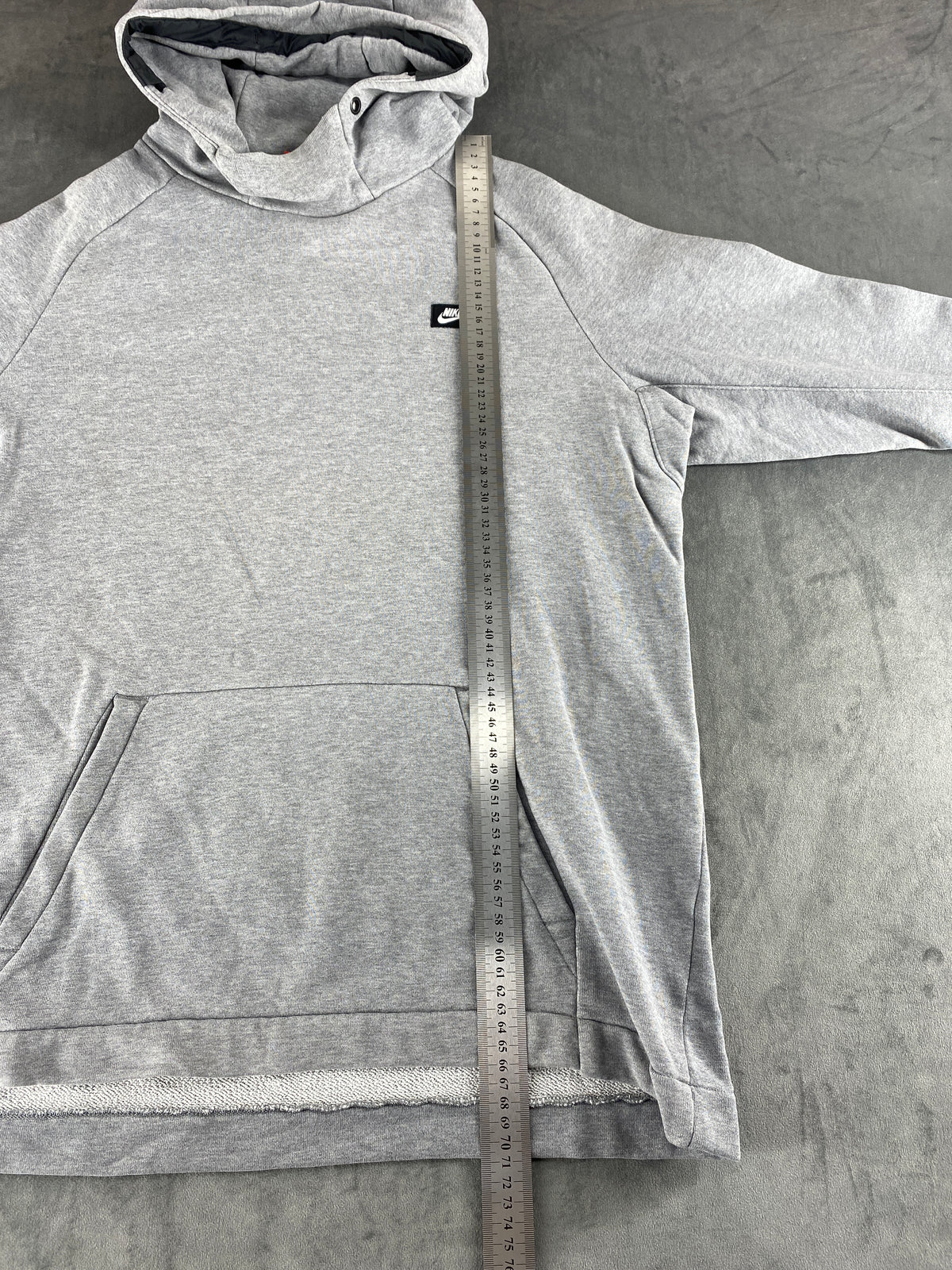 Felpa con cappuccio Nike grigia collo alto vintage – Uomo Taglia M
