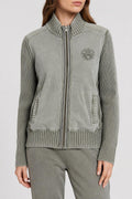 Cardigan full zip Napapijri verde salvia vintage – Donna Taglia L