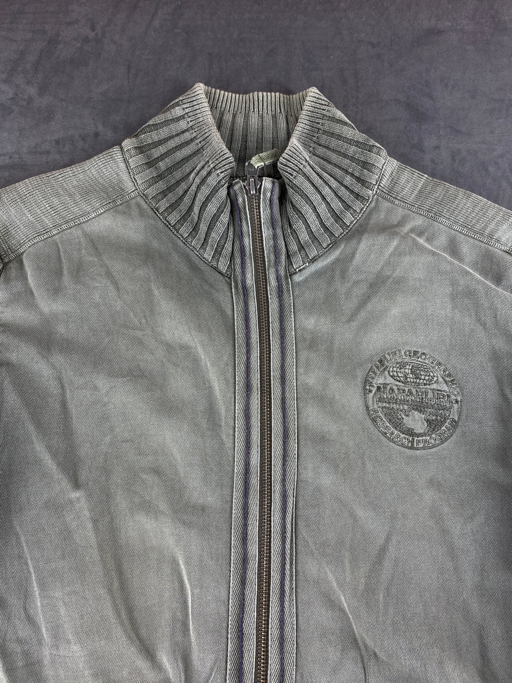 Cardigan full zip Napapijri verde salvia vintage – Donna Taglia L
