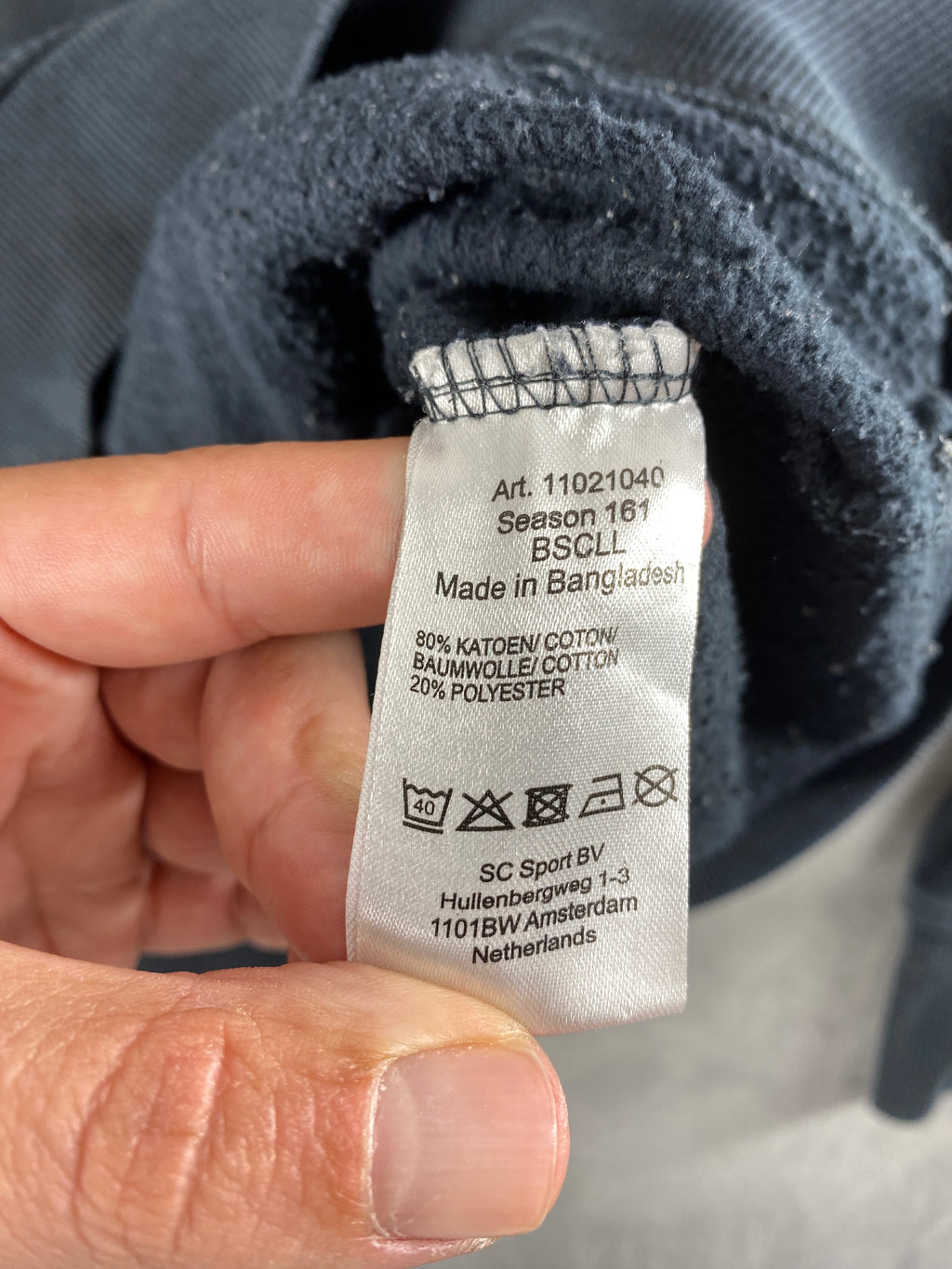 Felpa con cappuccio Champion grigio scuro vintage – Donna Taglia L