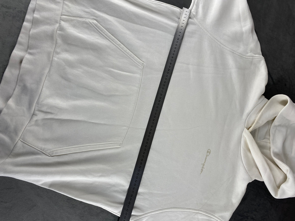 Felpa con cappuccio Champion panna vintage – Donna Taglia L