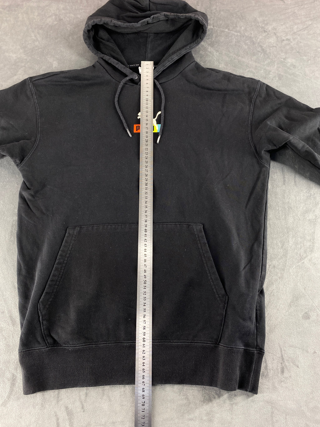 Felpa con cappuccio Puma nera vintage – Uomo Taglia L