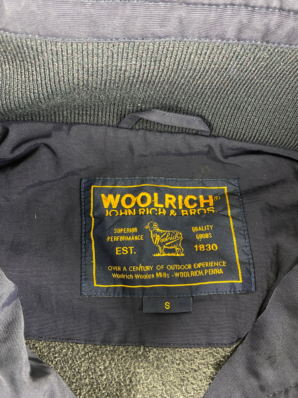 Giubbotto Woolrich blu navy imbottito vintage – Donna Taglia S
