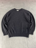 Maglione girocollo Lacoste grigio scuro vintage – Uomo Taglia L