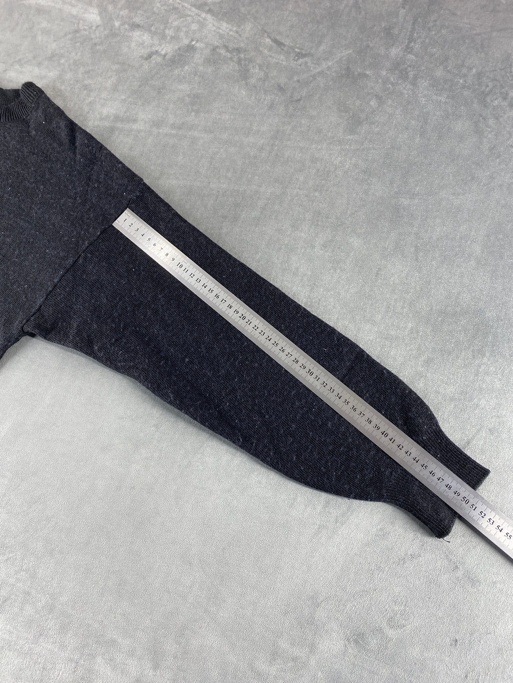 Maglione girocollo Lacoste grigio scuro vintage – Uomo Taglia L