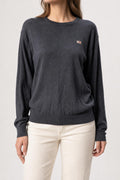 Maglione Napapijri grigio antracite vintage – Donna Taglia XL