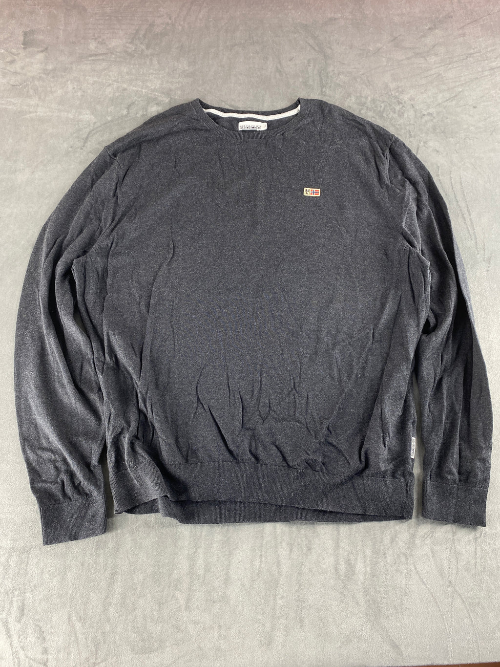 Maglione Napapijri grigio antracite vintage – Donna Taglia XL