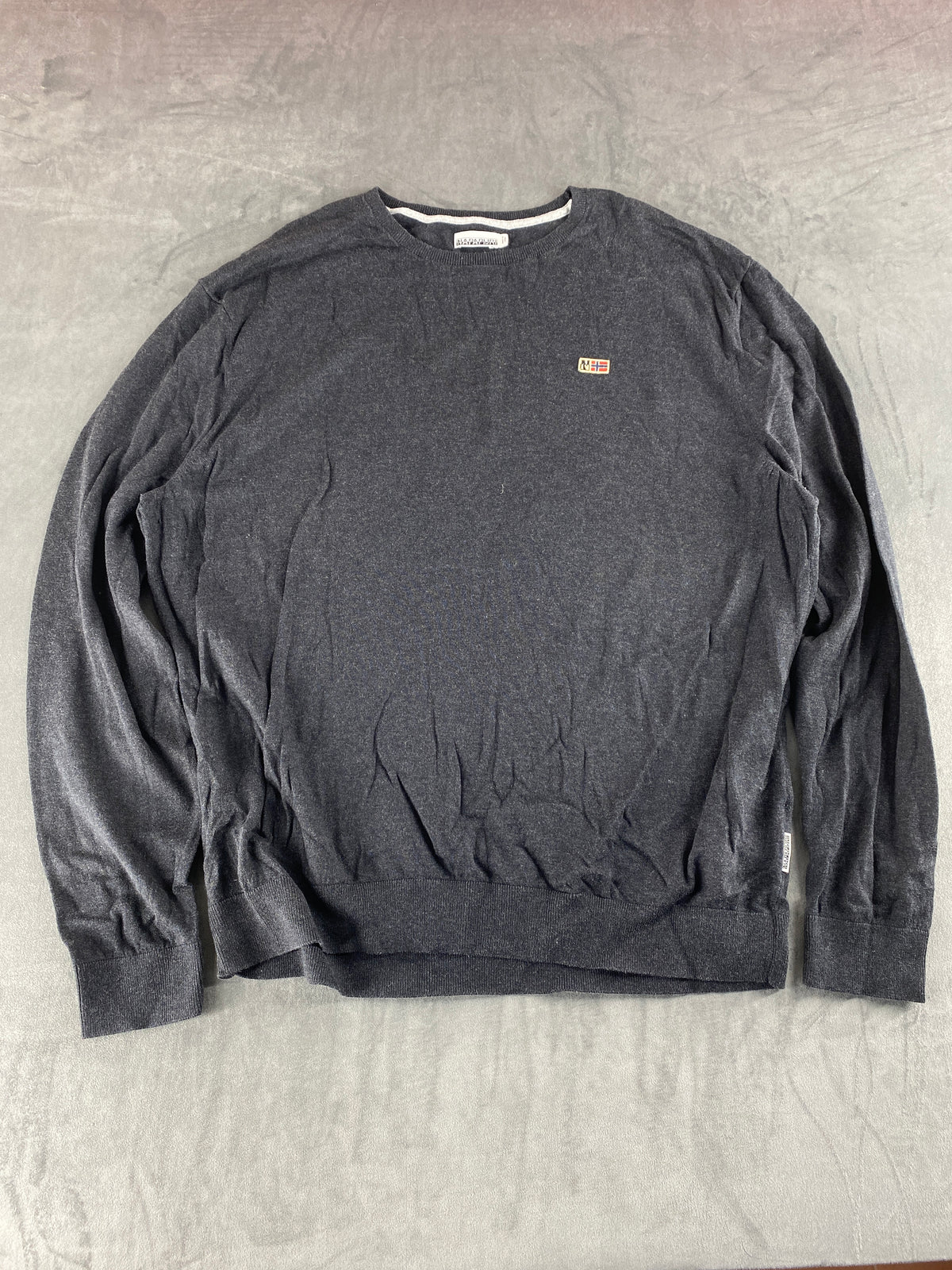 Maglione Napapijri grigio antracite vintage – Donna Taglia XL