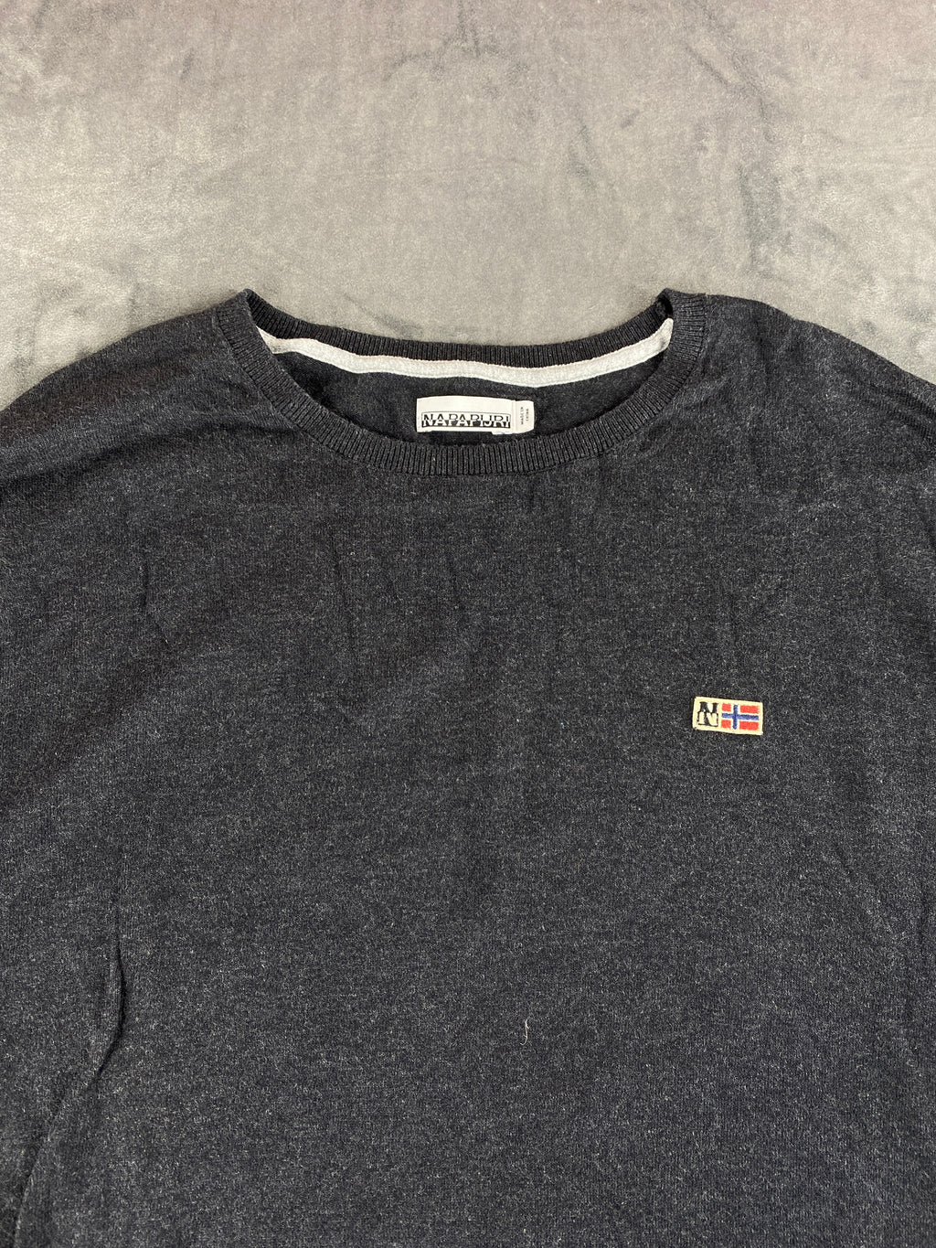 Maglione Napapijri grigio antracite vintage – Donna Taglia XL