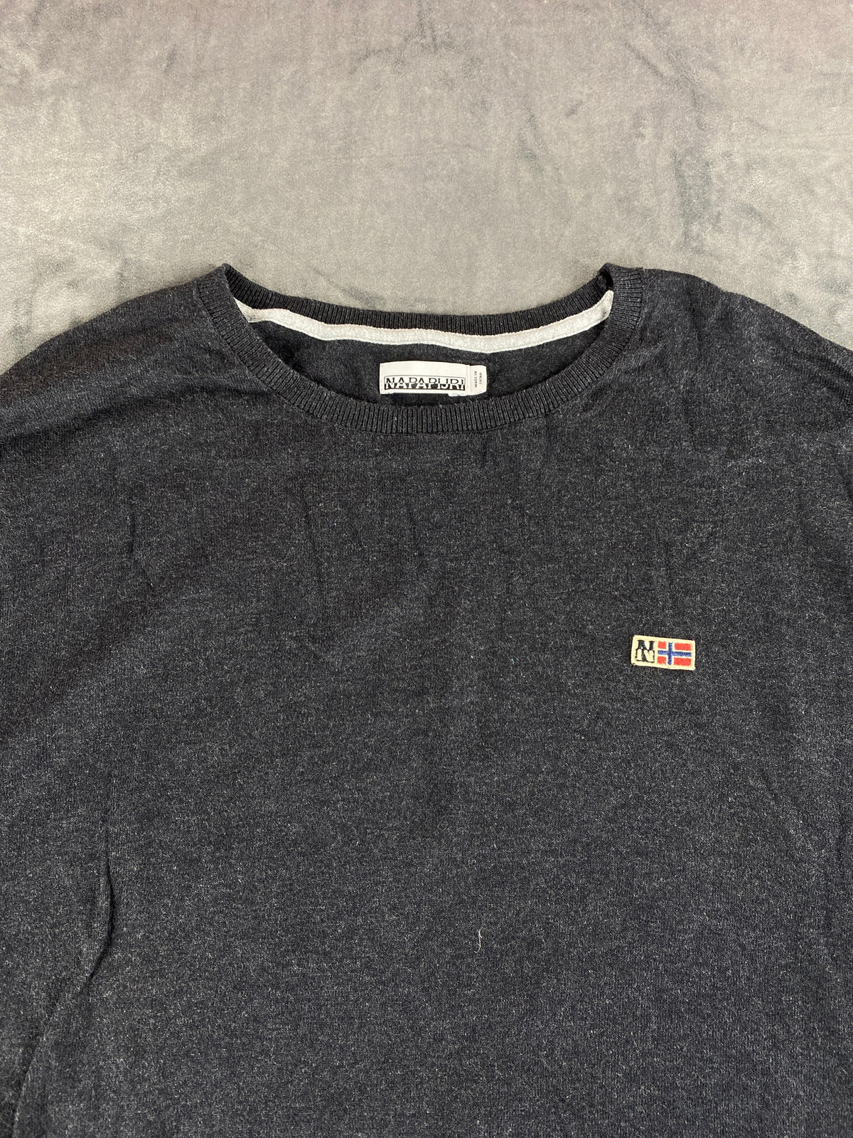 Maglione Napapijri grigio antracite vintage – Donna Taglia XL