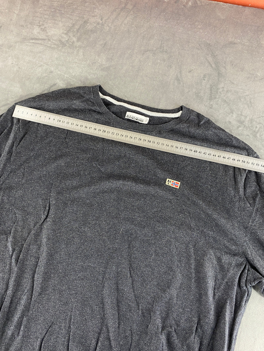 Maglione Napapijri grigio antracite vintage – Donna Taglia XL