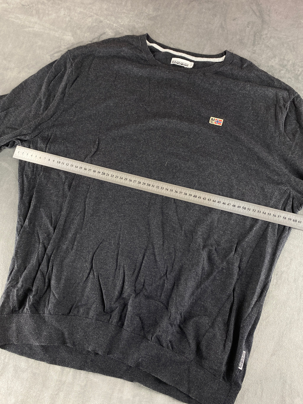 Maglione Napapijri grigio antracite vintage – Donna Taglia XL