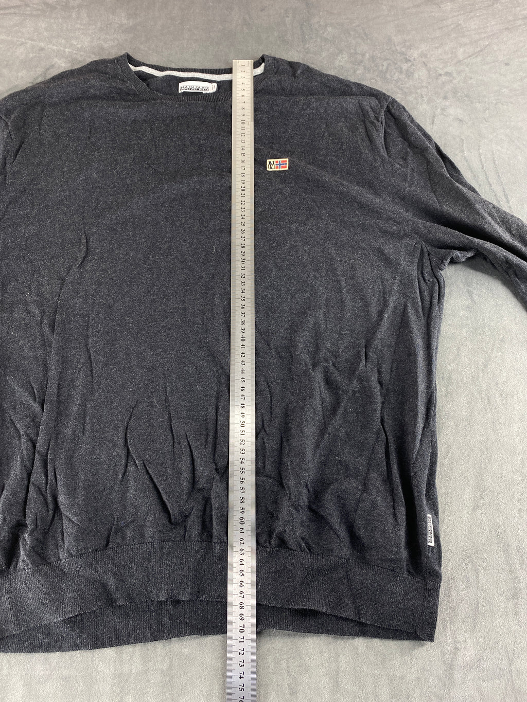 Maglione Napapijri grigio antracite vintage – Donna Taglia XL