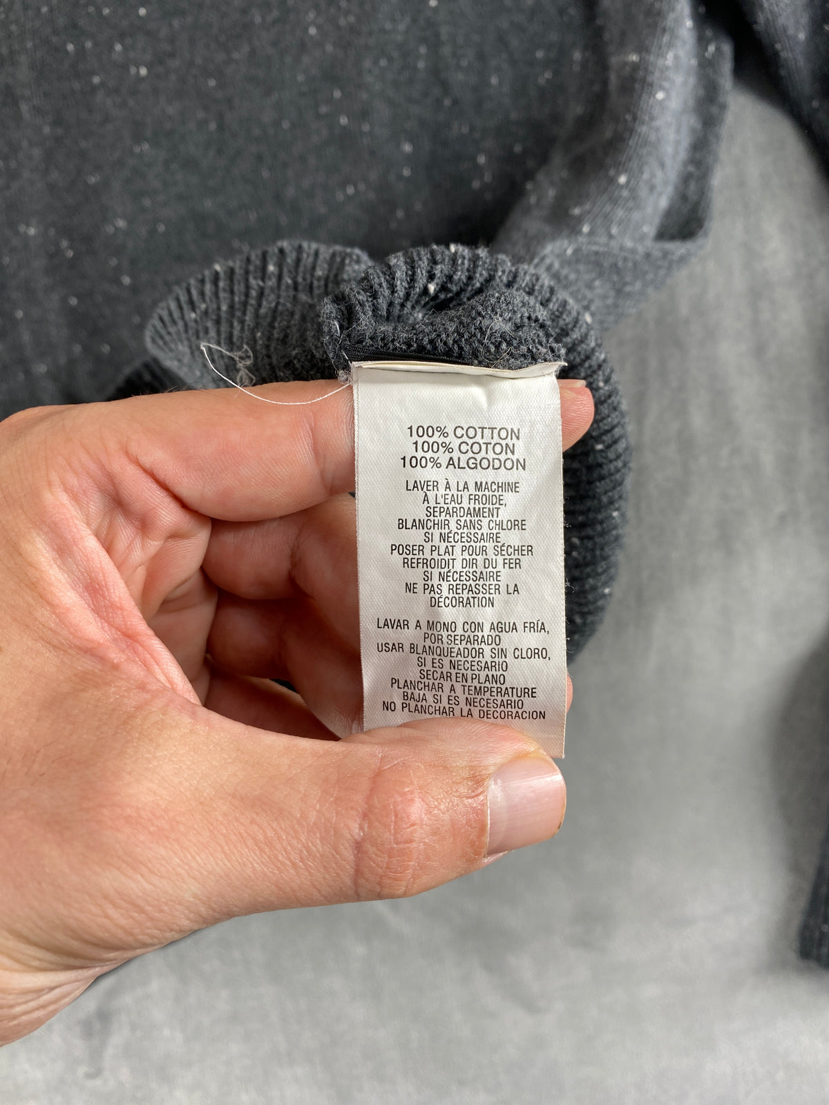 Maglione Vans grigio vintage – Uomo Taglia S
