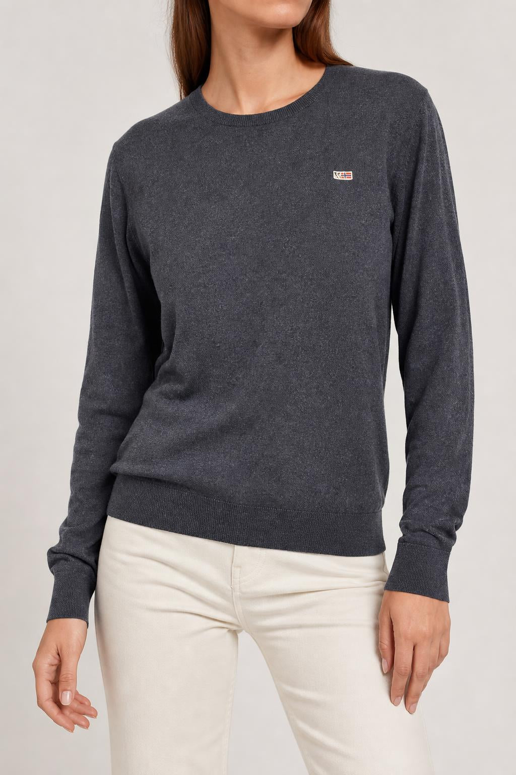Maglione Napapijri grigio scuro vintage – Donna Taglia XL