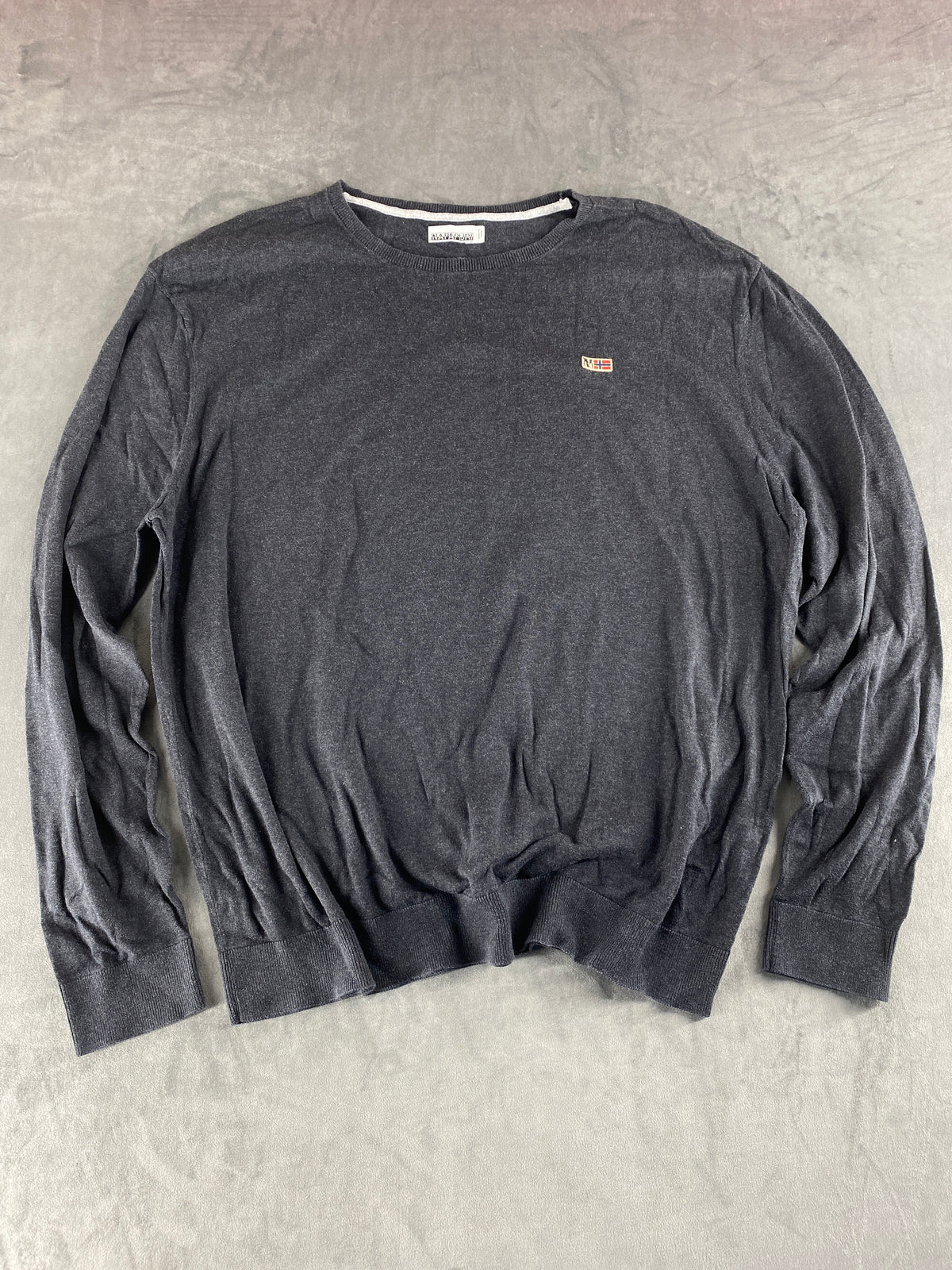 Maglione Napapijri grigio scuro vintage – Donna Taglia XL